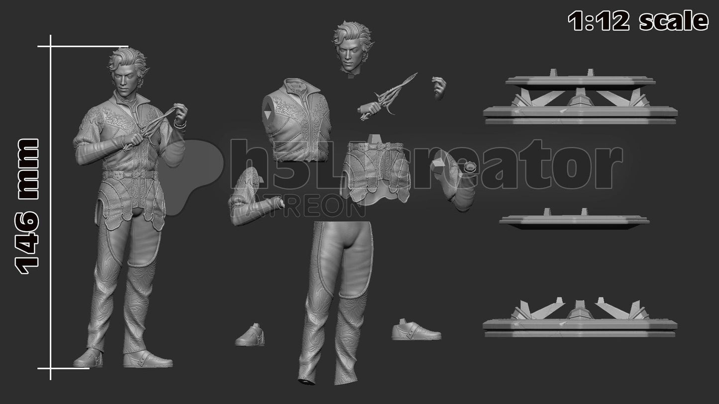 1:12 Sassy Vamp | Resin Garage Kit Figure Game D&D Fan Art | h3LL creator