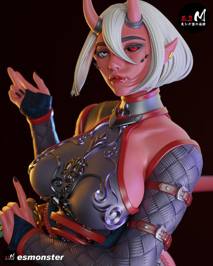 Beautiful Oni | Resin Garage Kit Sculpture Anime Video Game Fan Art Statue | E.S Monster