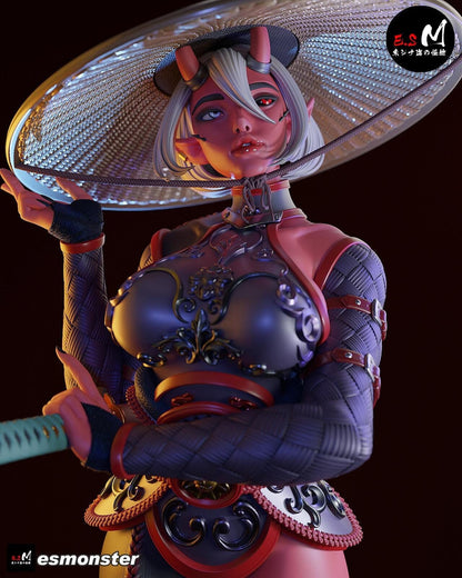 Beautiful Oni | Resin Garage Kit Sculpture Anime Video Game Fan Art Statue | E.S Monster