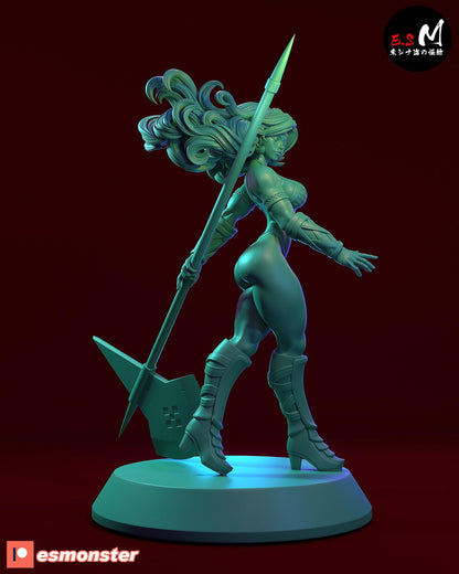 Mighty Amazon Warrior | Resin Garage Kit Sculpture Anime Video Game Fan Art Statue | E.S Monster