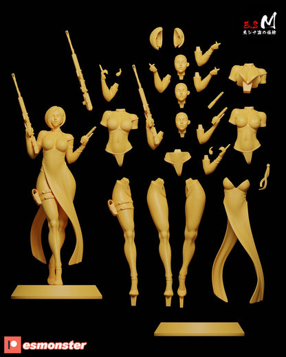 Corporate Spy | Resin Garage Kit Sculpture Anime Video Game Fan Art Statue | E.S Monster