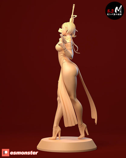 Corporate Spy | Resin Garage Kit Sculpture Anime Video Game Fan Art Statue | E.S Monster