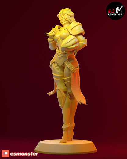 Armored Overseer | Resin Garage Kit Sculpture Anime Video Game Fan Art Statue | E.S Monster