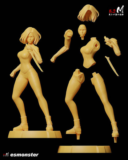 Android Angel | Resin Garage Kit Sculpture Anime Video Game Fan Art Statue | E.S Monster