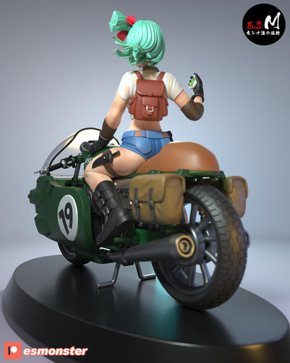 Prodigal Genius on a Bike | Resin Garage Kit Sculpture Anime Video Game Fan Art Statue | E.S Monster
