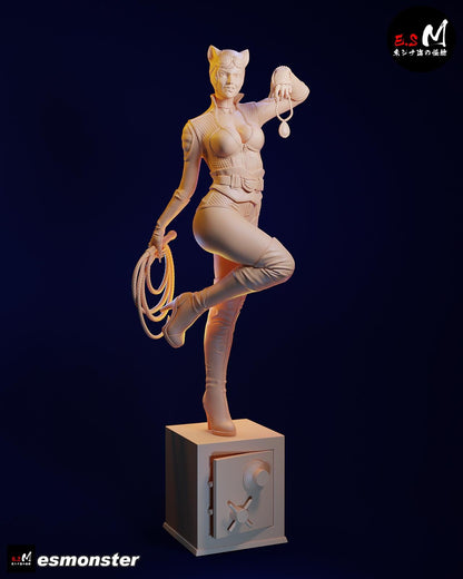 Coquettish Cat Burglar | Resin Garage Kit Sculpture Anime Video Game Fan Art Statue | E.S Monster