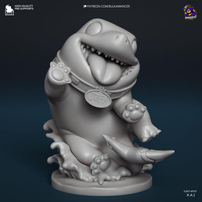 Adorable Land Shark | Resin Garage Kit Sculpture Anime Video Game Fan Art Statue | Bulkamancer Sculpts