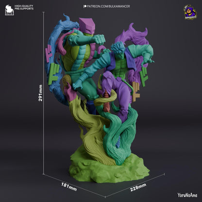 Bizarre Duo | Resin Garage Kit Sculpture Anime Video Game Fan Art Statue | Bulkamancer Sculpts