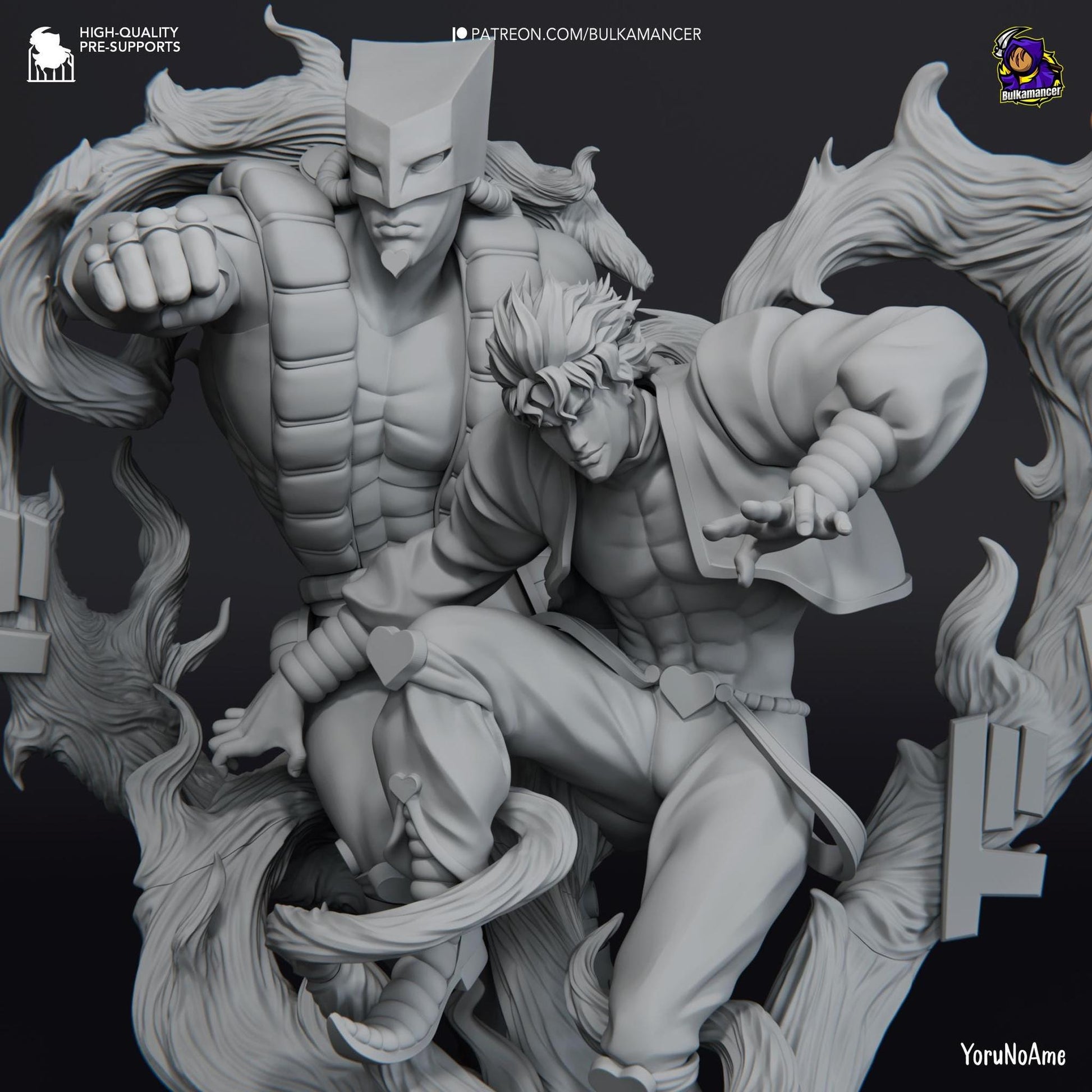 Bizarre Duo | Resin Garage Kit Sculpture Anime Video Game Fan Art Statue | Bulkamancer Sculpts