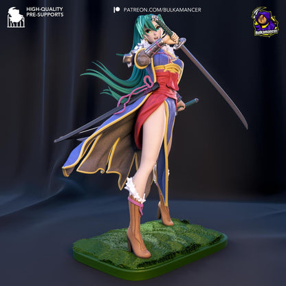 Blademaster of the Plains | Resin Garage Kit Sculpture Anime Video Game Fan Art Statue | Bulkamancer Sculpts