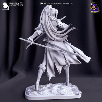 Blademaster of the Plains | Resin Garage Kit Sculpture Anime Video Game Fan Art Statue | Bulkamancer Sculpts