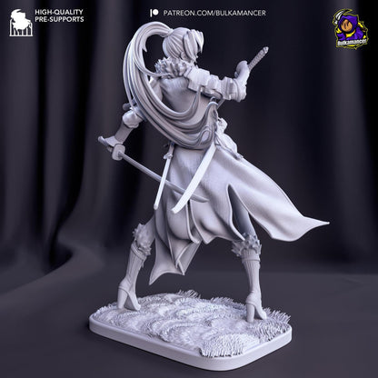 Blademaster of the Plains | Resin Garage Kit Sculpture Anime Video Game Fan Art Statue | Bulkamancer Sculpts