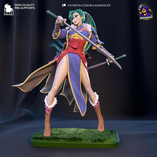 Blademaster of the Plains | Resin Garage Kit Sculpture Anime Video Game Fan Art Statue | Bulkamancer Sculpts