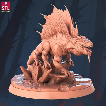 Basilisk Monster | Tabletop Scale | D&D TTRPG Miniature | STL Miniatures