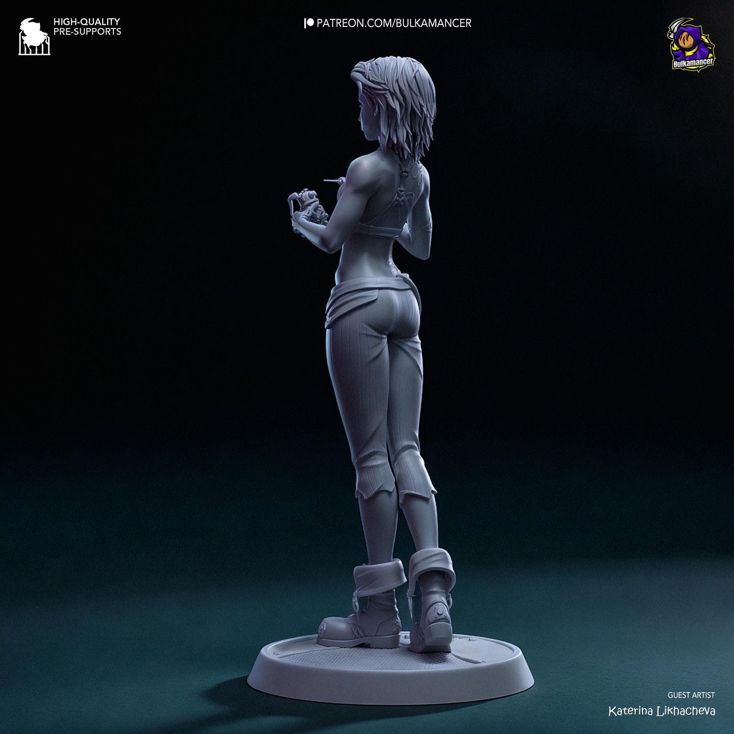 Broken Symbol, Jinx | Resin Garage Kit Sculpture Anime Video Game Fan Art Statue | Bulkamancer Sculpts