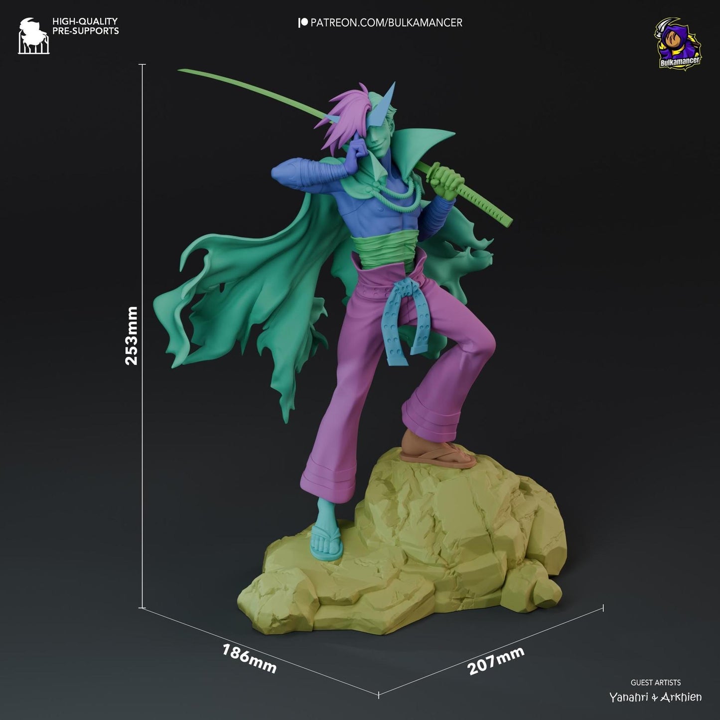 Burning Heart | Resin Garage Kit Sculpture Anime Video Game Fan Art Statue | Bulkamancer Sculpts