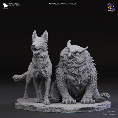 Couple of Camp Pets | Resin Garage Kit Sculpture Anime Video Game Fan Art Statue | Bulkamancer Sculpts