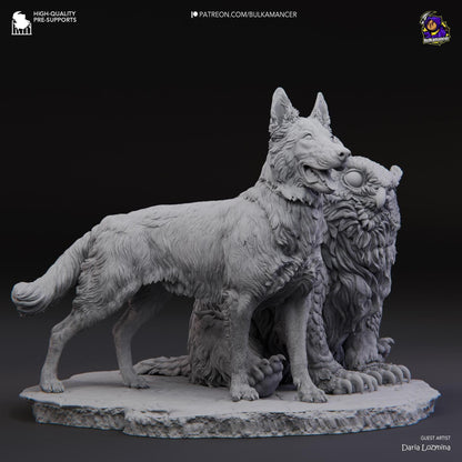 Couple of Camp Pets | Resin Garage Kit Sculpture Anime Video Game Fan Art Statue | Bulkamancer Sculpts