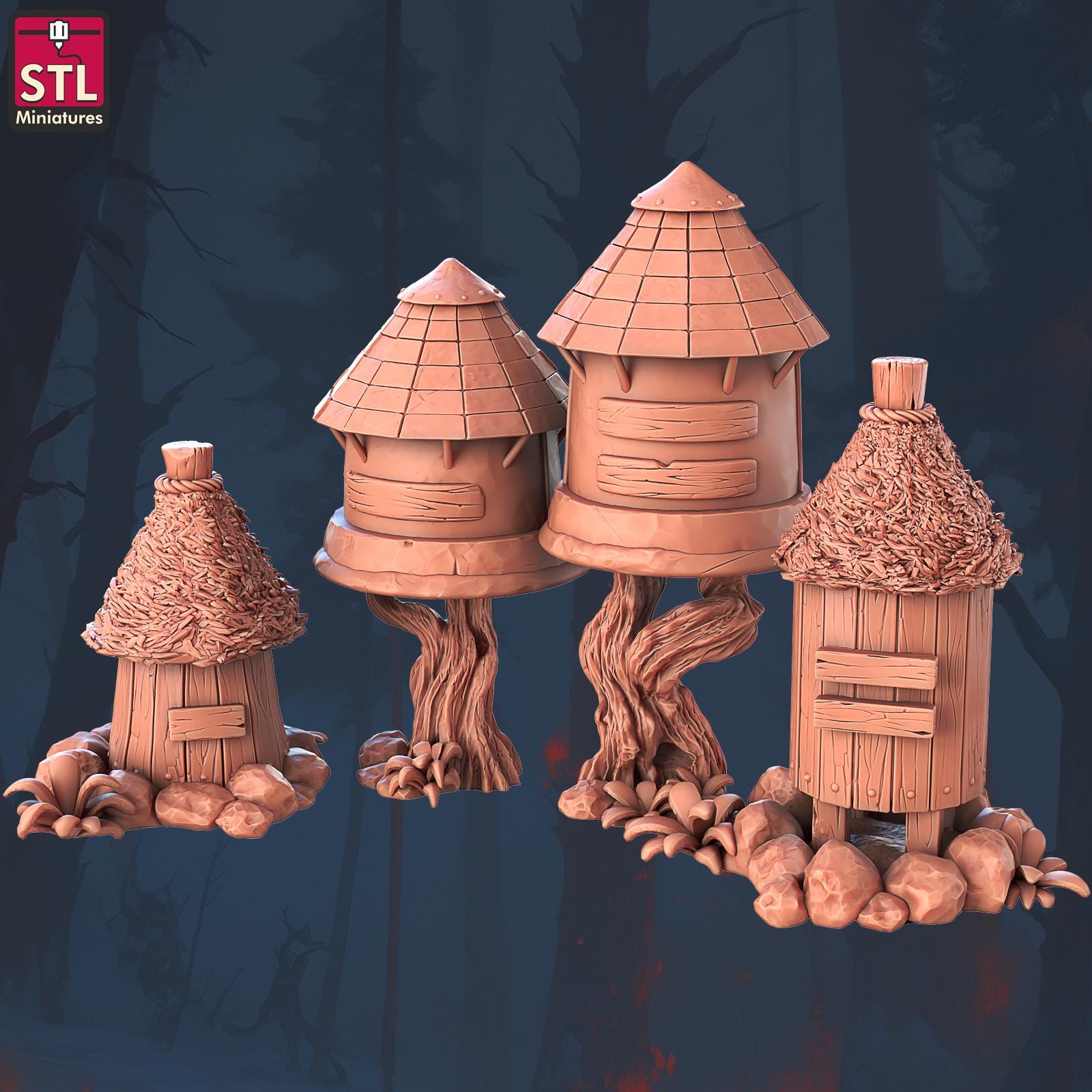 Beekeepers NPC Set | Tabletop Scale | D&D TTRPG Miniature | STL Miniatures