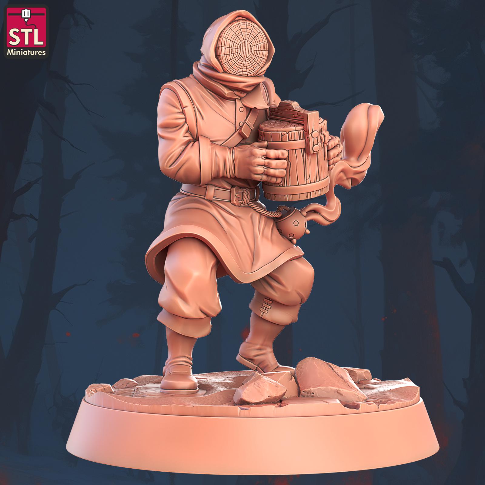 Beekeepers NPC Set | Tabletop Scale | D&D TTRPG Miniature | STL Miniatures