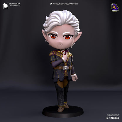 Chibi Vampire Rogue | Resin Garage Kit Sculpture Anime Video Game Fan Art Statue | Bulkamancer Sculpts