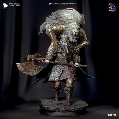 Chieftain of the Barrens | Resin Garage Kit Sculpture Anime Video Game Fan Art Statue | Bulkamancer Sculpts