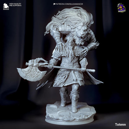 Chieftain of the Barrens | Resin Garage Kit Sculpture Anime Video Game Fan Art Statue | Bulkamancer Sculpts