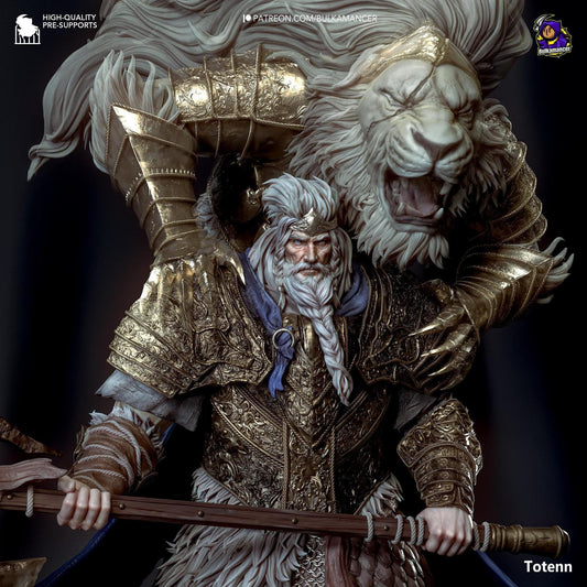 Chieftain of the Barrens | Resin Garage Kit Sculpture Anime Video Game Fan Art Statue | Bulkamancer Sculpts