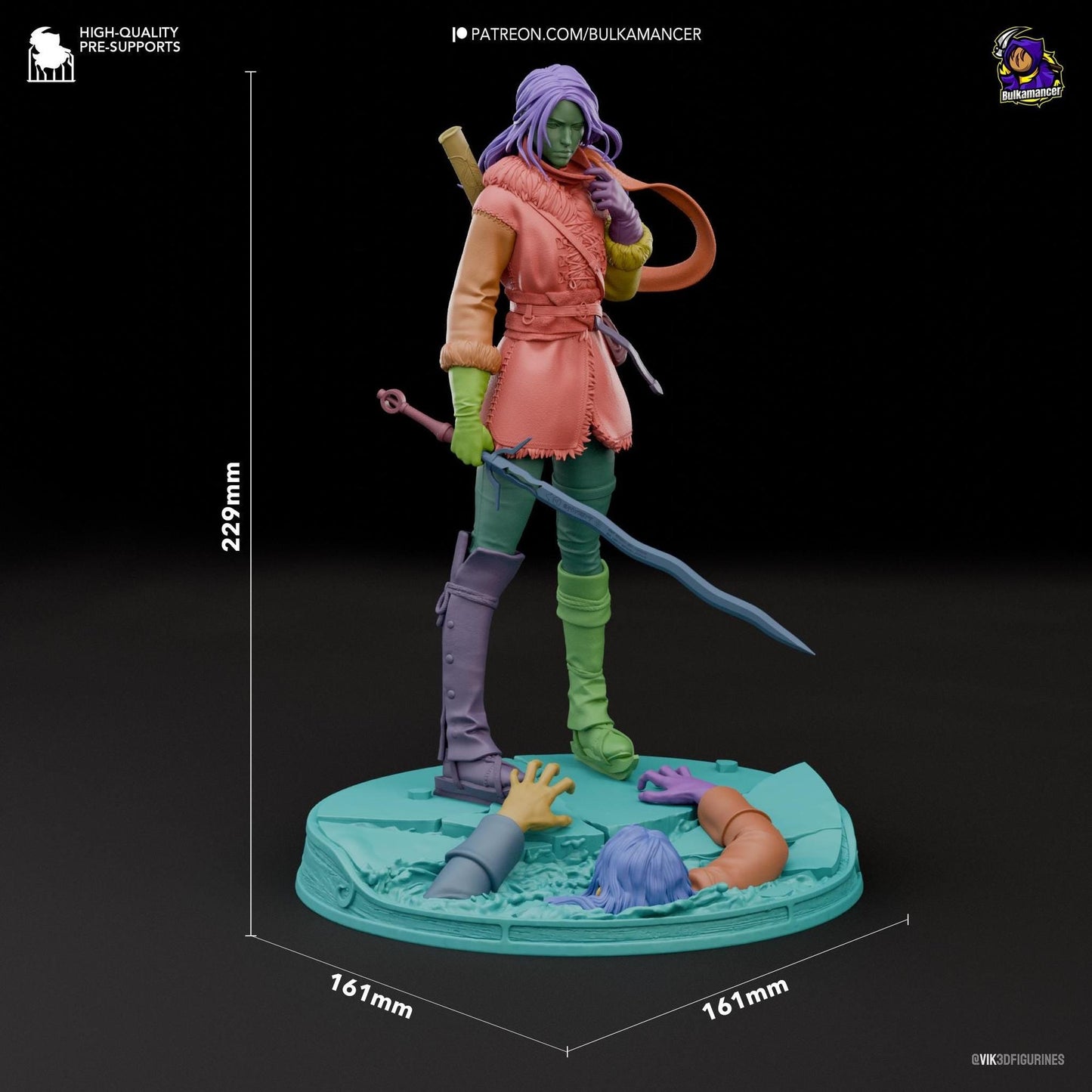 Child of Destiny | Resin Garage Kit Sculpture Anime Video Game Fan Art Statue | Bulkamancer Sculpts