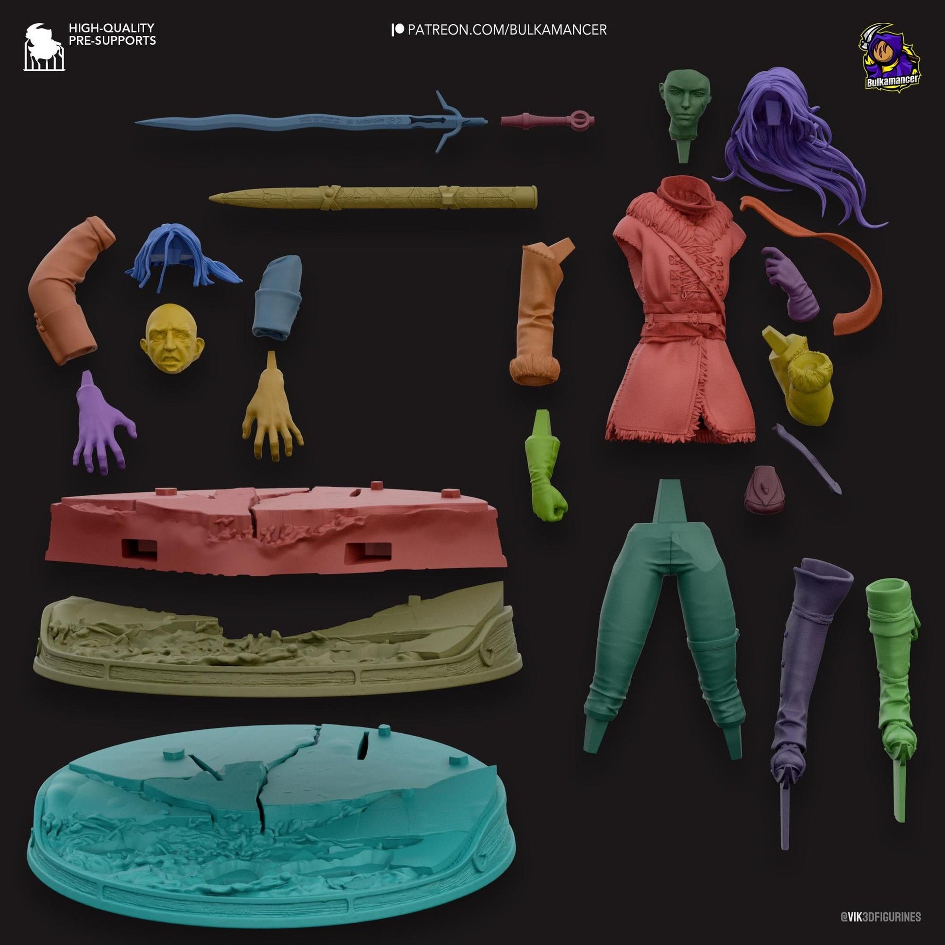 Child of Destiny | Resin Garage Kit Sculpture Anime Video Game Fan Art Statue | Bulkamancer Sculpts