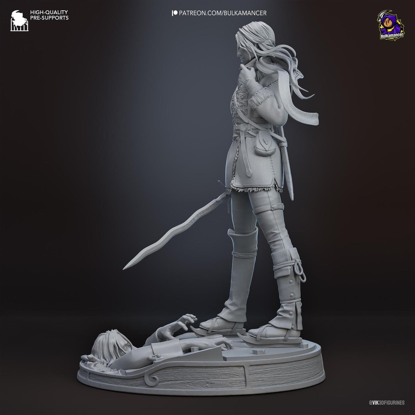 Child of Destiny | Resin Garage Kit Sculpture Anime Video Game Fan Art Statue | Bulkamancer Sculpts