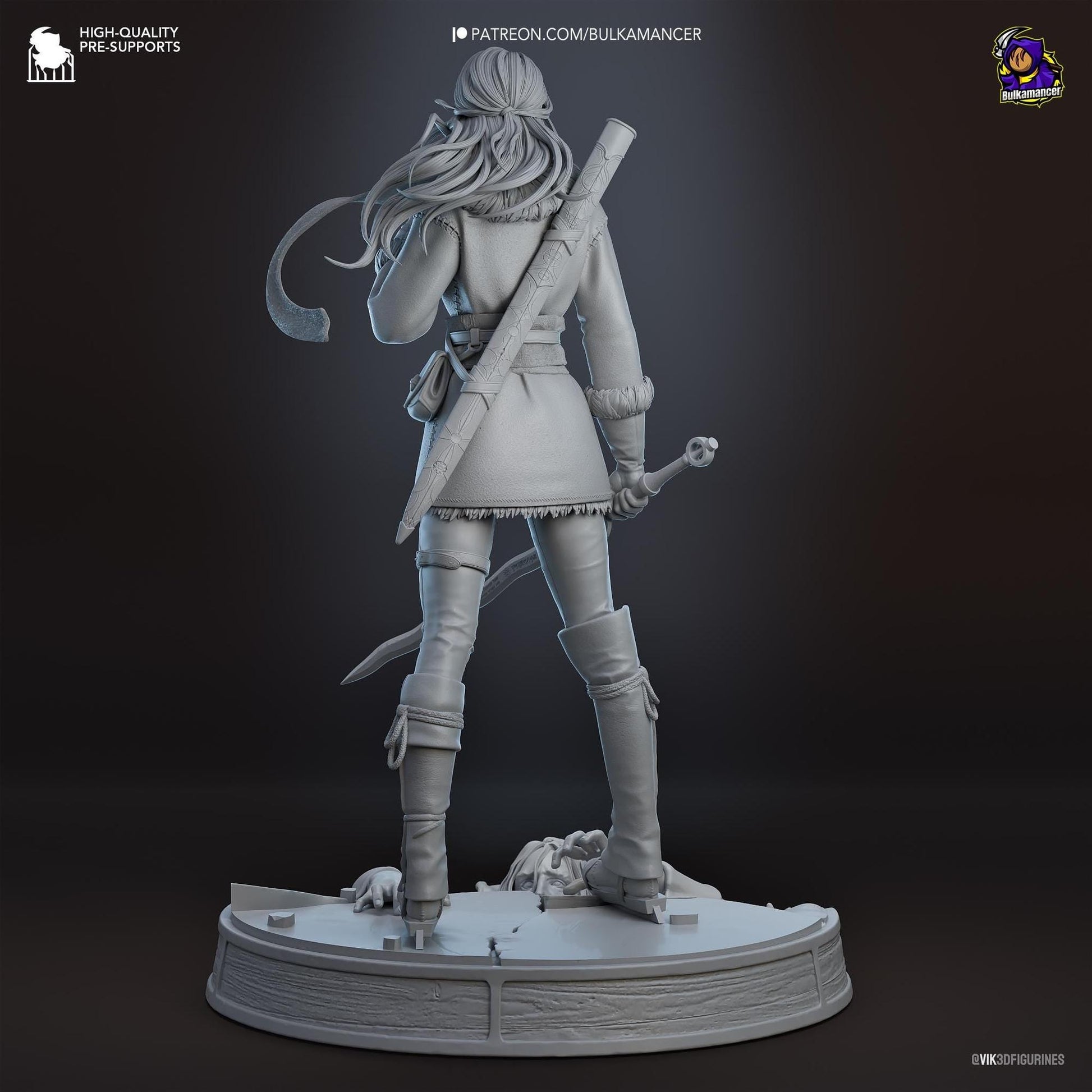 Child of Destiny | Resin Garage Kit Sculpture Anime Video Game Fan Art Statue | Bulkamancer Sculpts