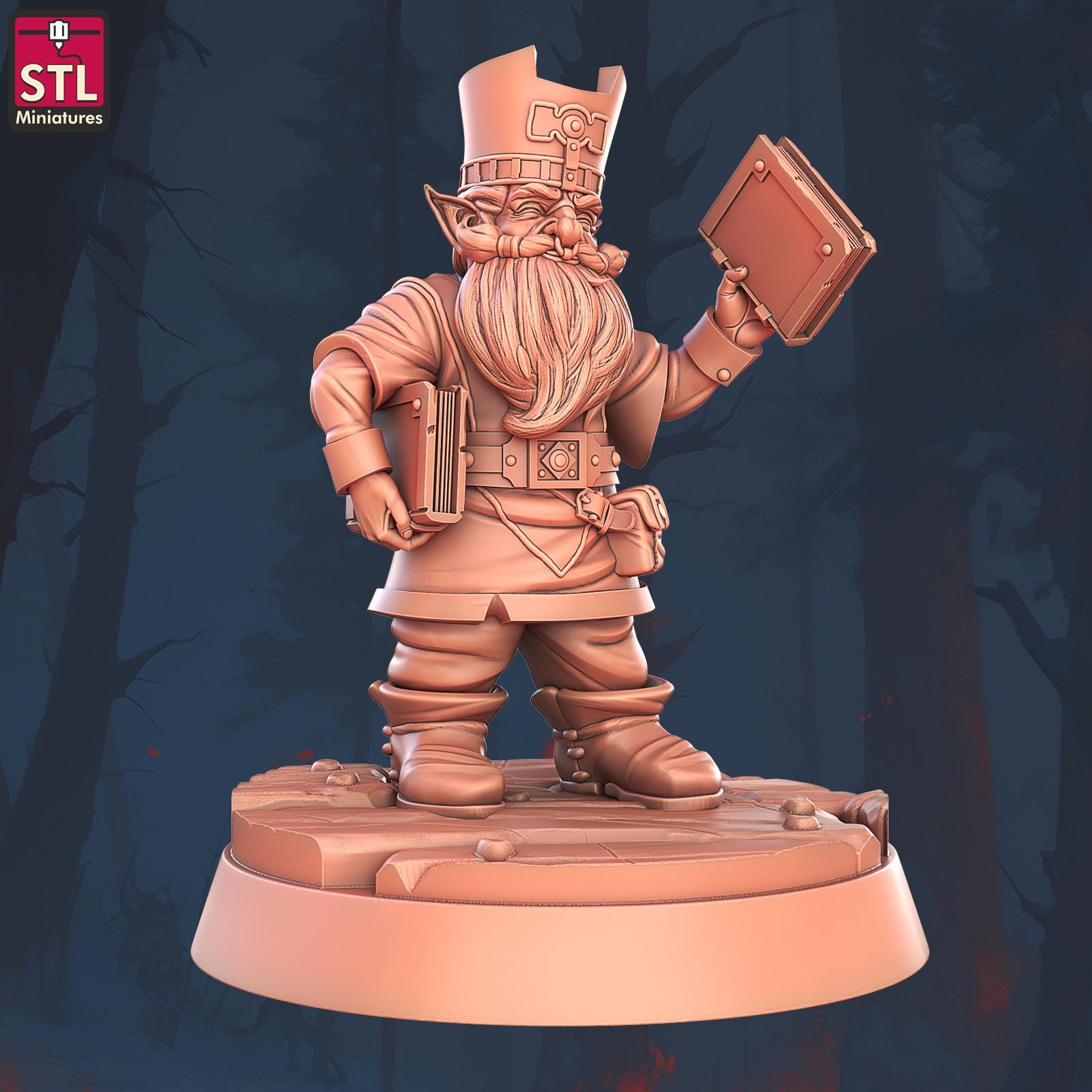 Book and Tomes NPC Set | Tabletop Scale | D&D TTRPG Miniature | STL Miniatures