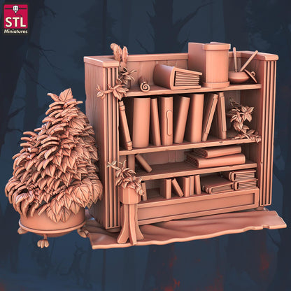 Book and Tomes NPC Set | Tabletop Scale | D&D TTRPG Miniature | STL Miniatures
