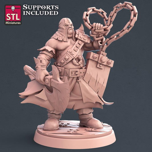 Executioner NPC Set | Tabletop Scale | D&D TTRPG Miniature | STL Miniatures