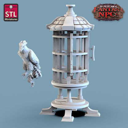 Exotic Pet Vendor NPC Set | Tabletop Scale | D&D TTRPG Miniature | STL Miniatures