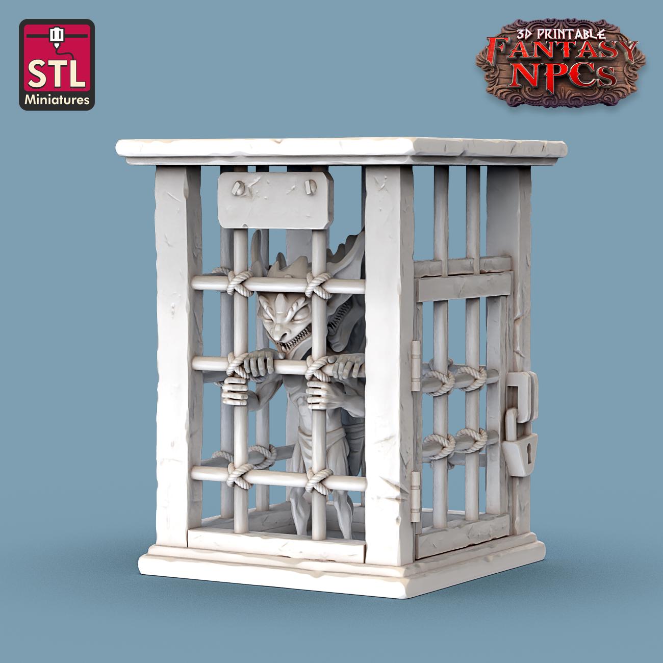 Exotic Pet Vendor NPC Set | Tabletop Scale | D&D TTRPG Miniature | STL Miniatures