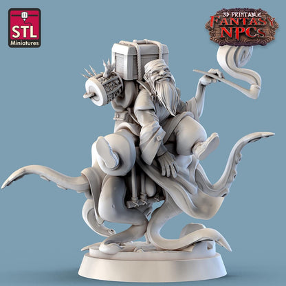 Exotic Pet Vendor NPC Set | Tabletop Scale | D&D TTRPG Miniature | STL Miniatures