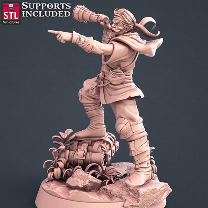 Explorer, Treasure Hunter Camp, NPC Set | Tabletop Scale | D&D TTRPG Miniature | STL Miniatures