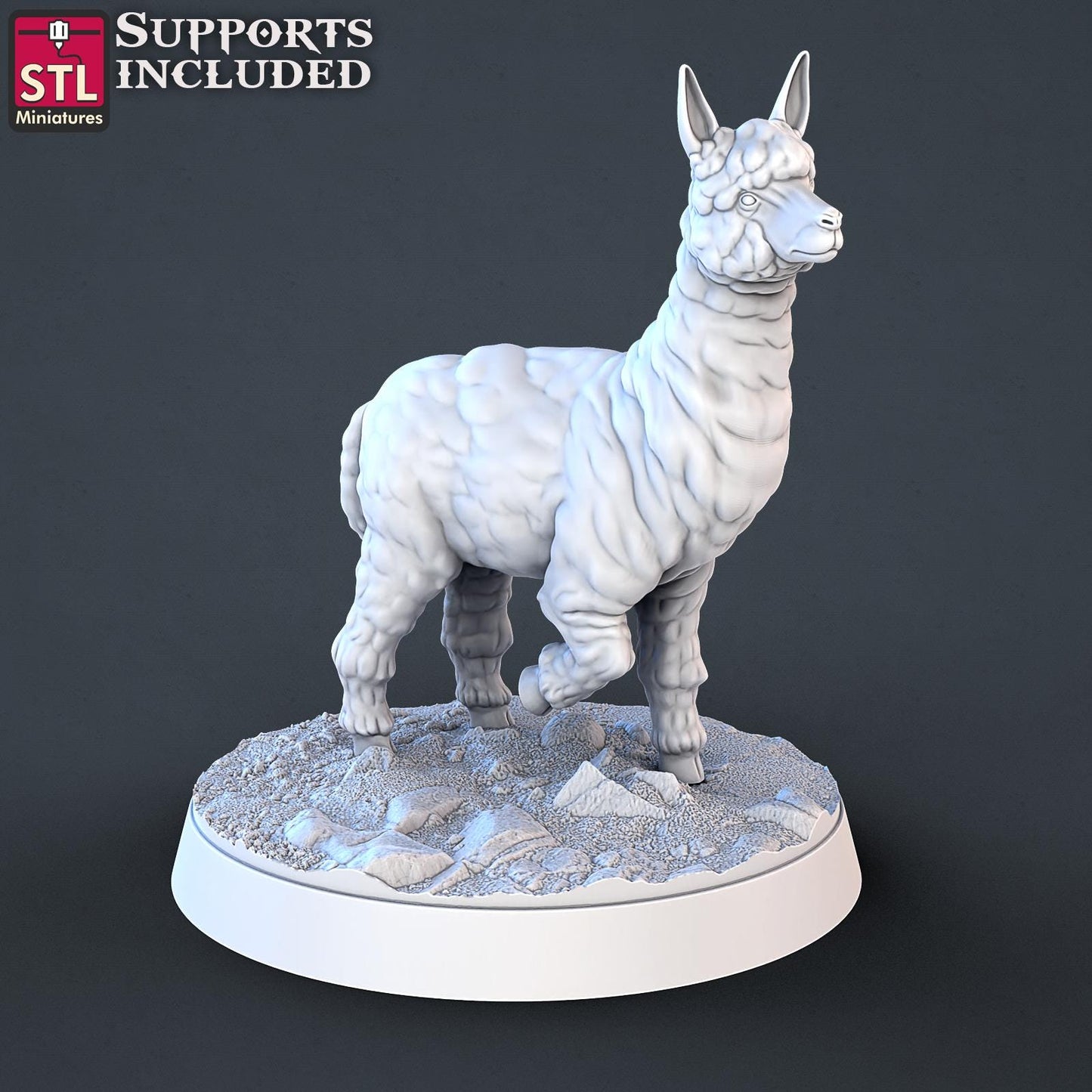 Farm Animals Set | Tabletop Scale | D&D TTRPG Miniature | STL Miniatures