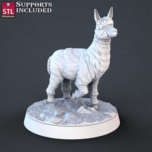 Farm Animals Set | Tabletop Scale | D&D TTRPG Miniature | STL Miniatures