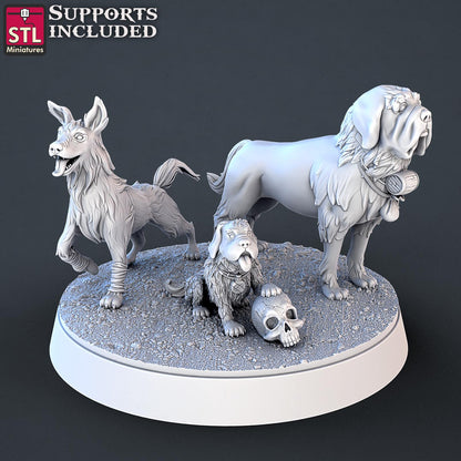 Farm Animals Set | Tabletop Scale | D&D TTRPG Miniature | STL Miniatures