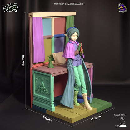 Elven Bodyguard | Resin Garage Kit Sculpture Anime Video Game Fan Art Statue | Bulkamancer Sculpts