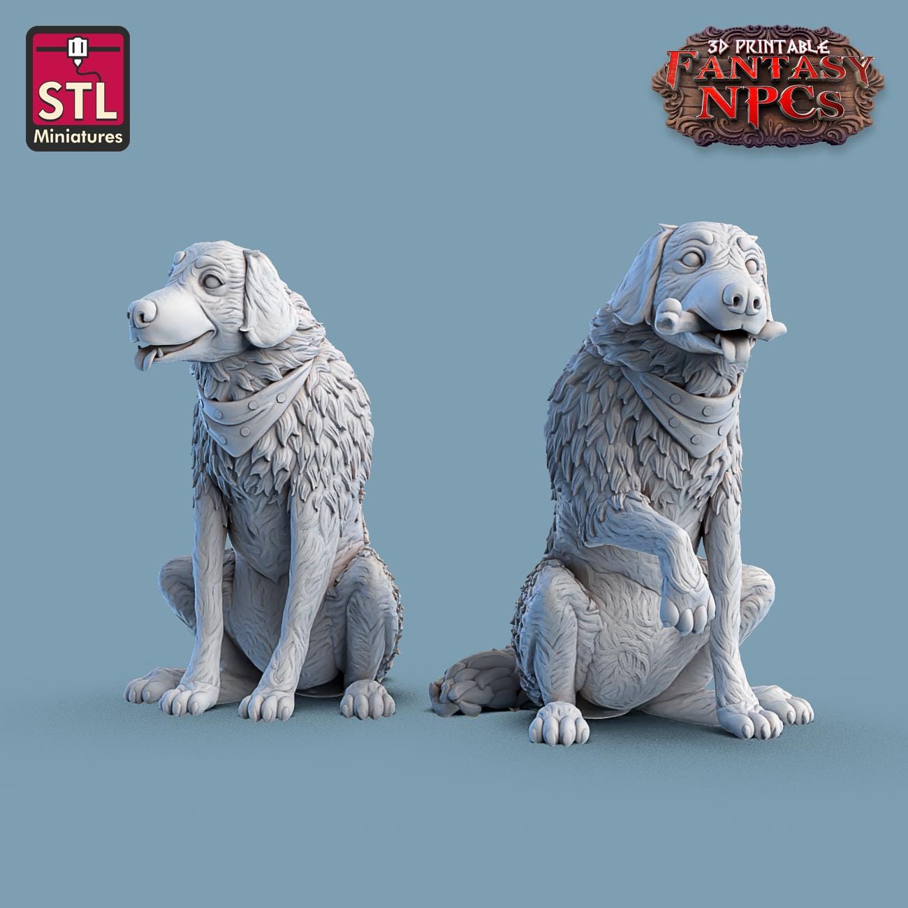 Farmer NPC Set | Tabletop Scale | D&D TTRPG Miniature | STL Miniatures