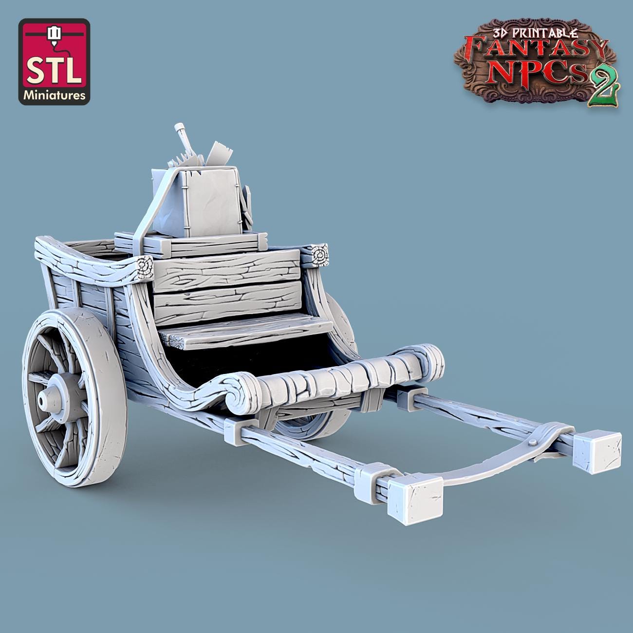 Florist NPC Set | Tabletop Scale | D&D TTRPG Miniature | STL Miniatures