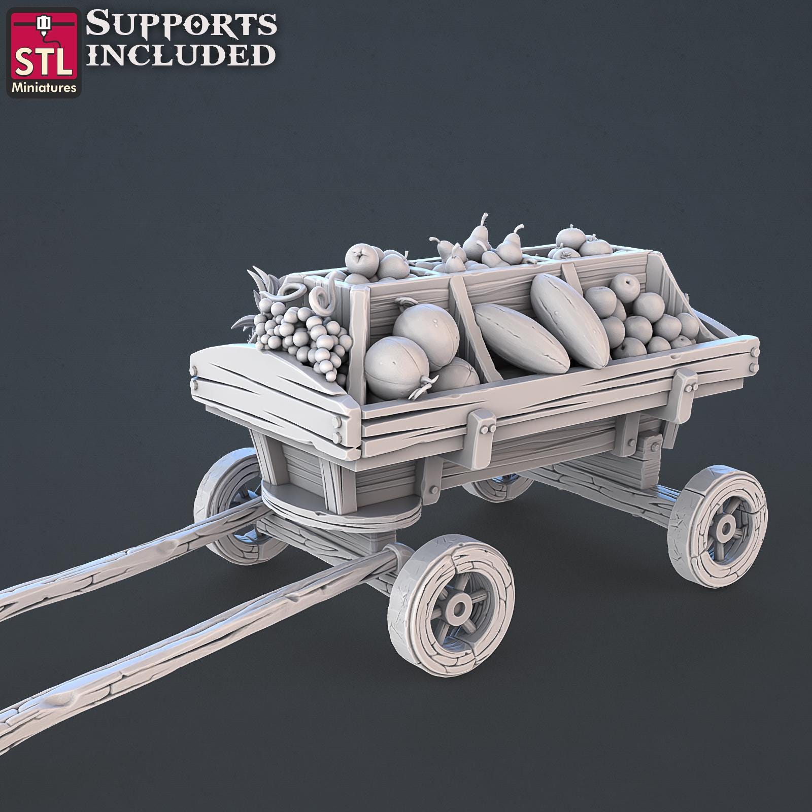 Food Vendors NPC Set | Tabletop Scale | D&D TTRPG Miniature | STL Miniatures