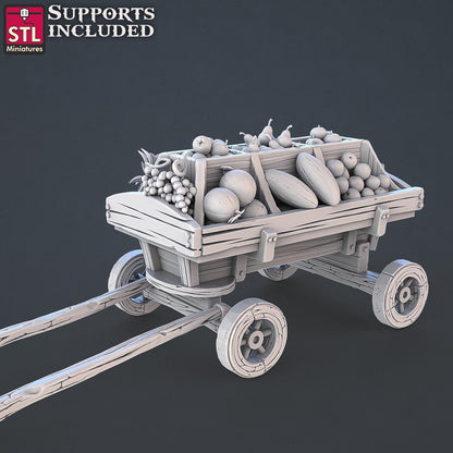 Food Vendors NPC Set | Tabletop Scale | D&D TTRPG Miniature | STL Miniatures