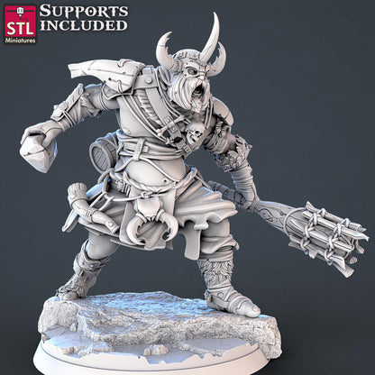 Frost Giant NPC Set | Tabletop Scale | D&D TTRPG Miniature | STL Miniatures