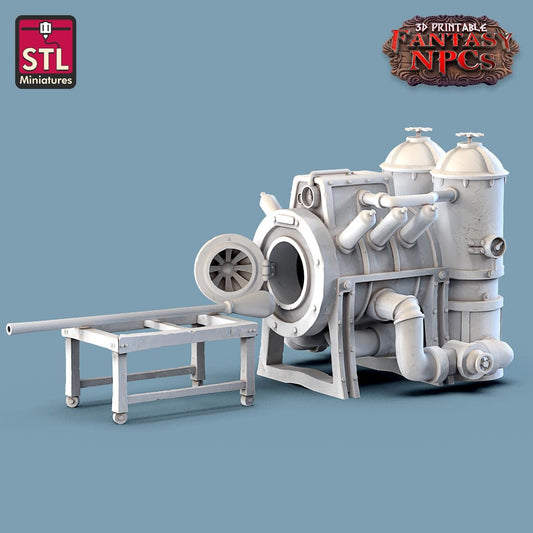 Glassblower NPC Set | Tabletop Scale | D&D TTRPG Miniature | STL Miniatures