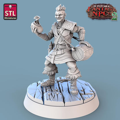 Gunpowder NPC Set | Tabletop Scale | D&D TTRPG Miniature | STL Miniatures